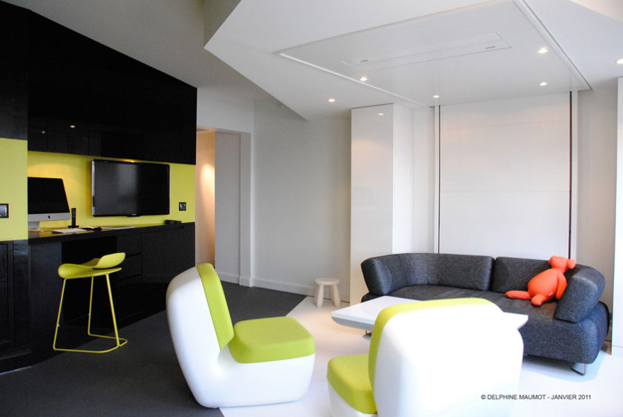 bedup ice cube - leblogdeco.fr rangement pratique petits espaces gain de place lit escamotable plafond bedup