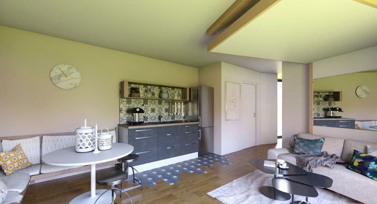 lit-escamotable-plafond aménagement gain-de-place petits-espaces meuble-pratique bedup-lit-escamotable chambre-enfant projet-déco aménagement-chambre