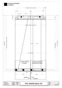 plan détaillé lit escamotable plafond bedUp® 120x200_a