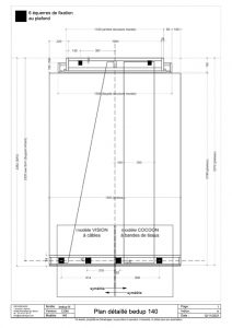 plan détaillé lit escamotable plafond bedUp® 140x200_a