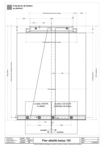 plan détaillélit escamotable plafond bedUp® 160x200