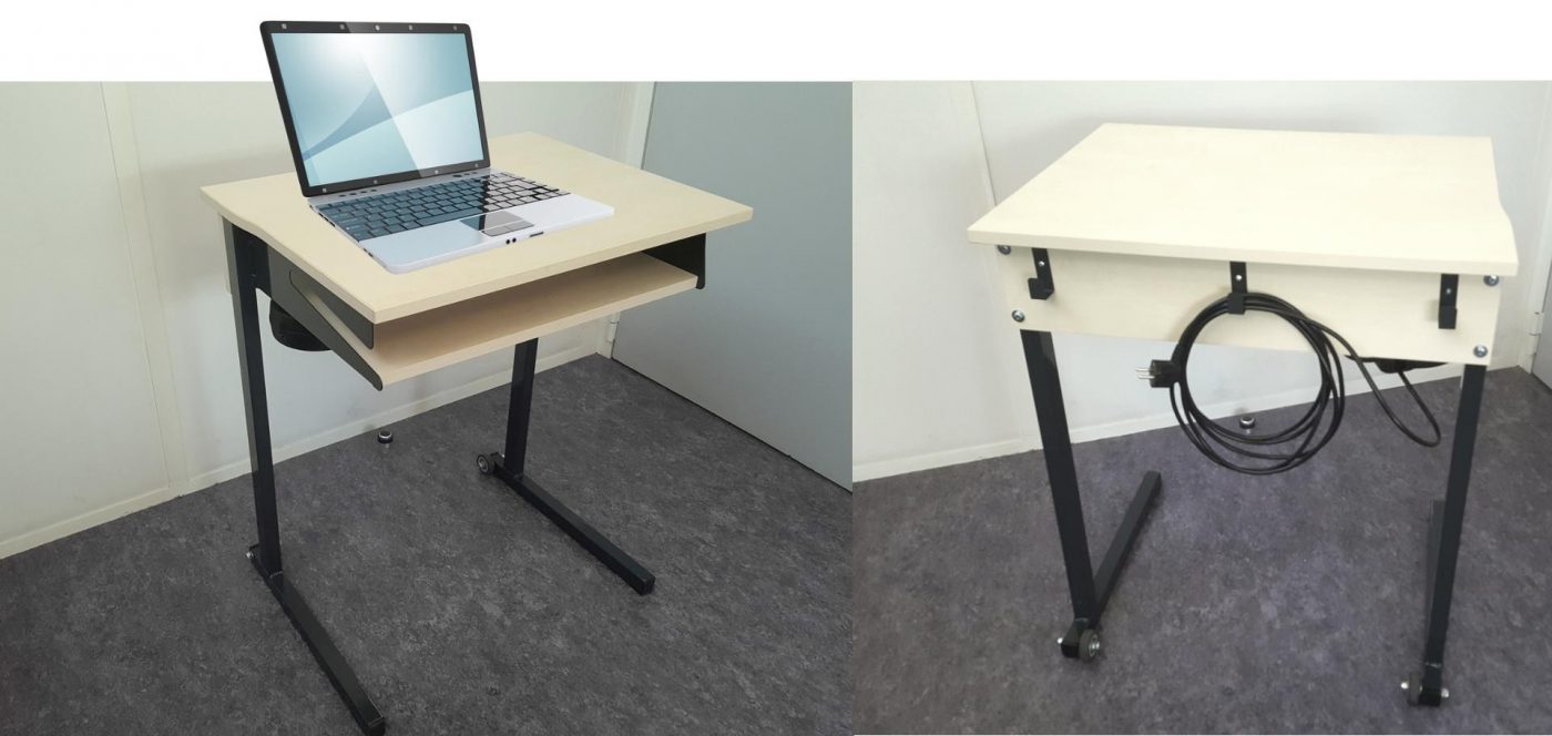 Rétrac'table - Table mobile pour ordinateur portable - Décadrages