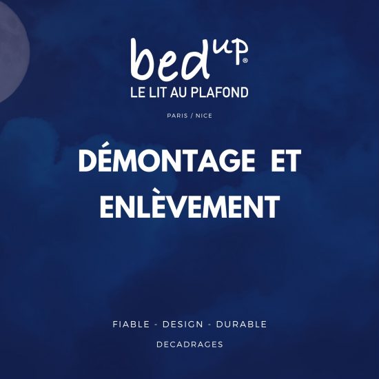 service démontage d'un lit bedUp® et enlèvement