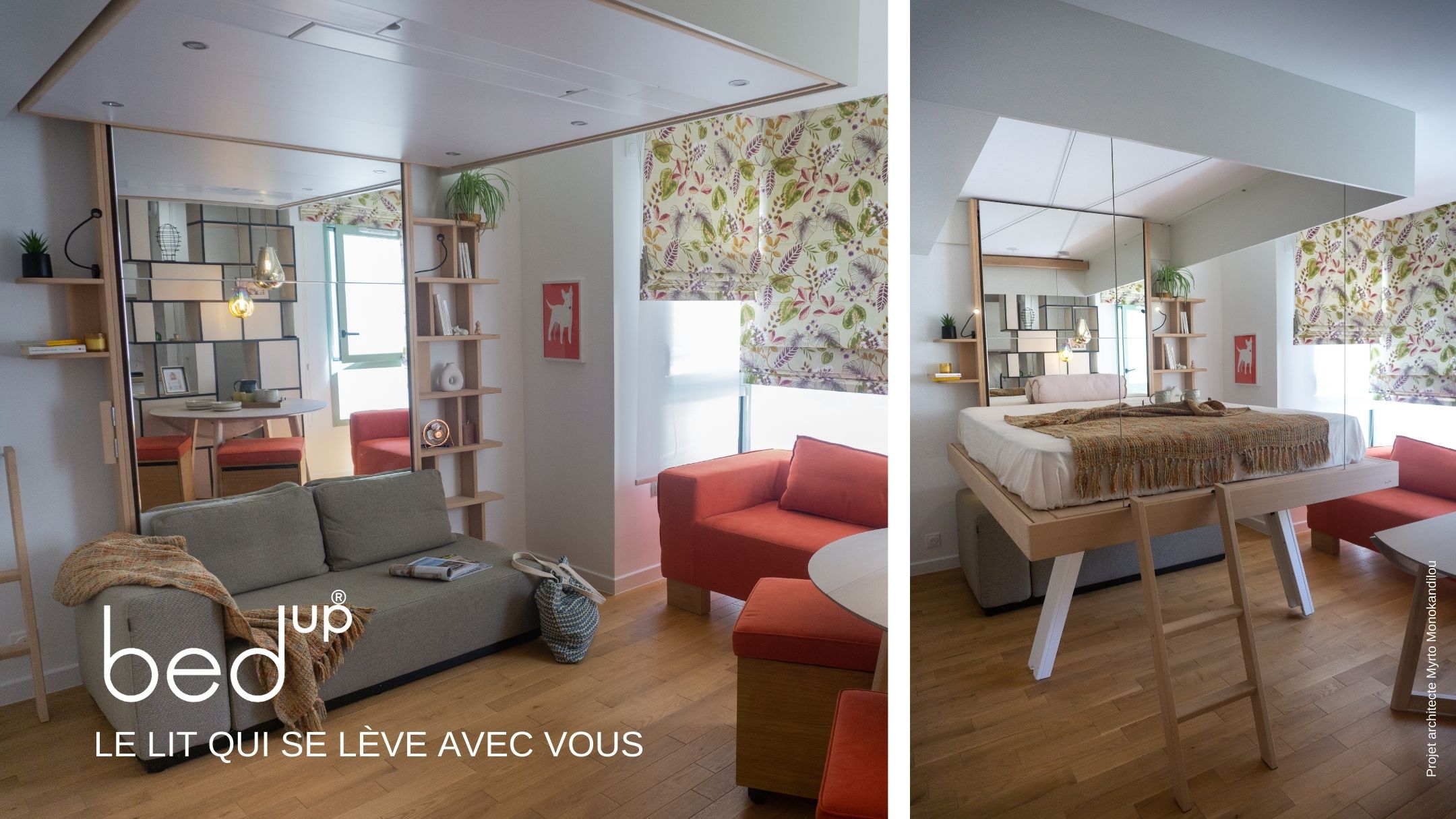 lit relevable au plafond bedup location meublee rbnb