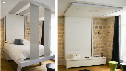 lit escamotable plafond gain de place