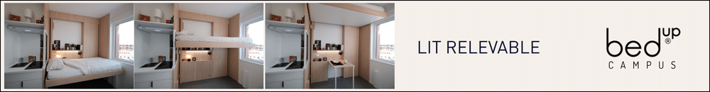 lit relevable pour chambre universitaire